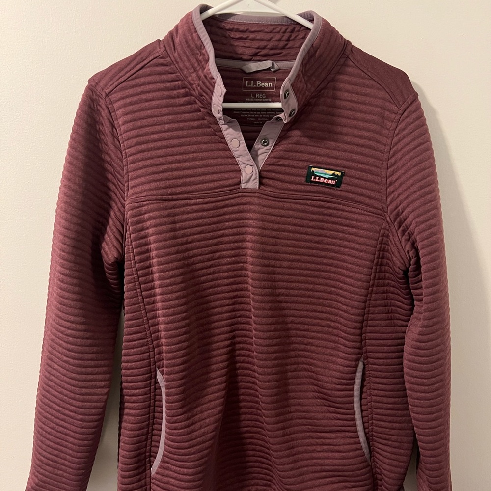 Womens maroon LL bean
